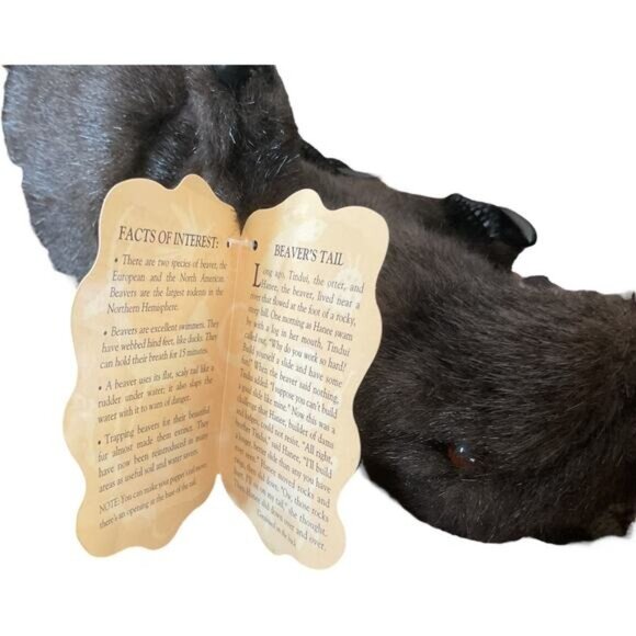 Folkmanis Realistic Beaver Puppet Plush Toy - Picture 8 of 10